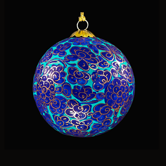 Enchanted Royal Blue Christmas Bauble for Christmas tree decorations