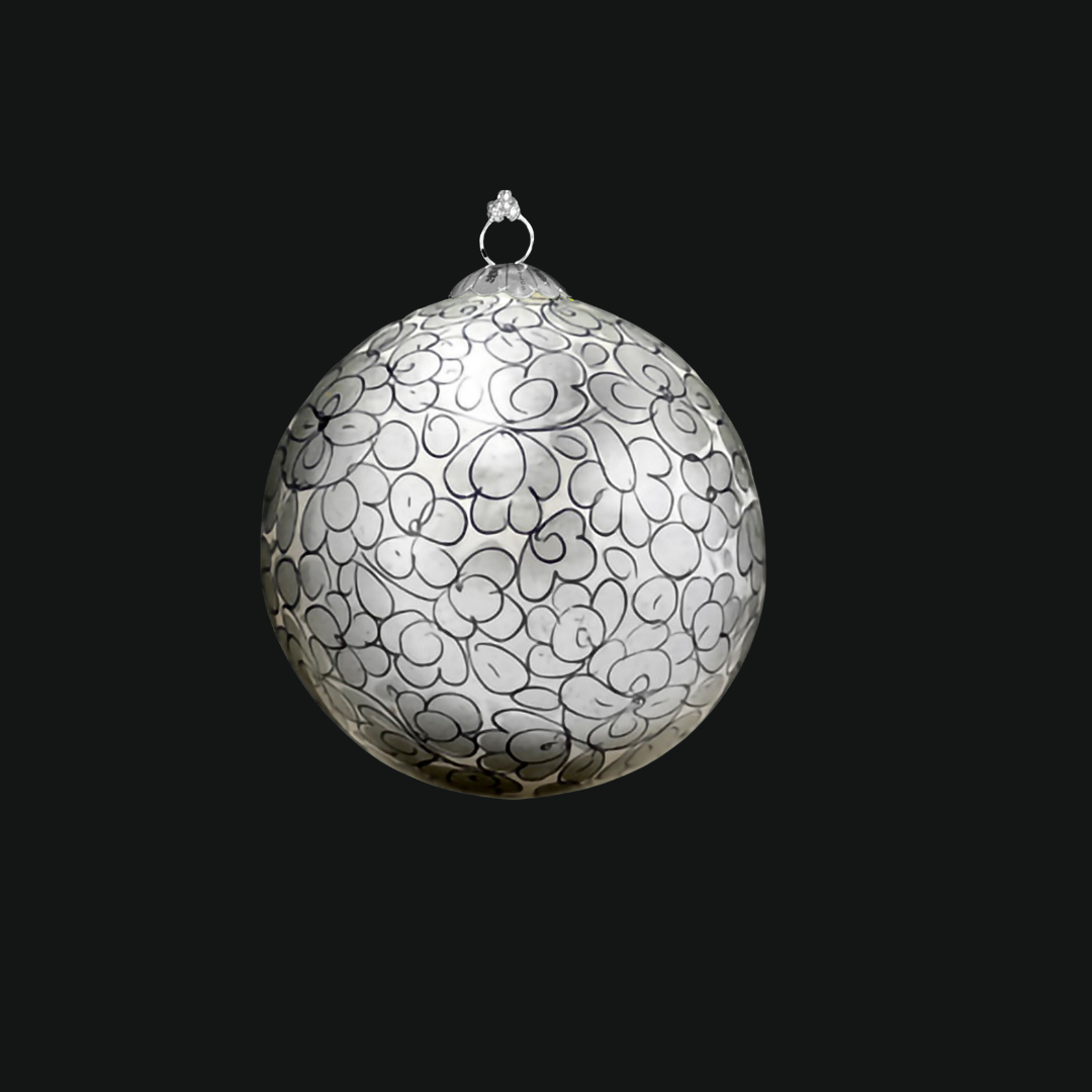 Enchanted Silver Christmas Bauble for Christmas Tree Decorations