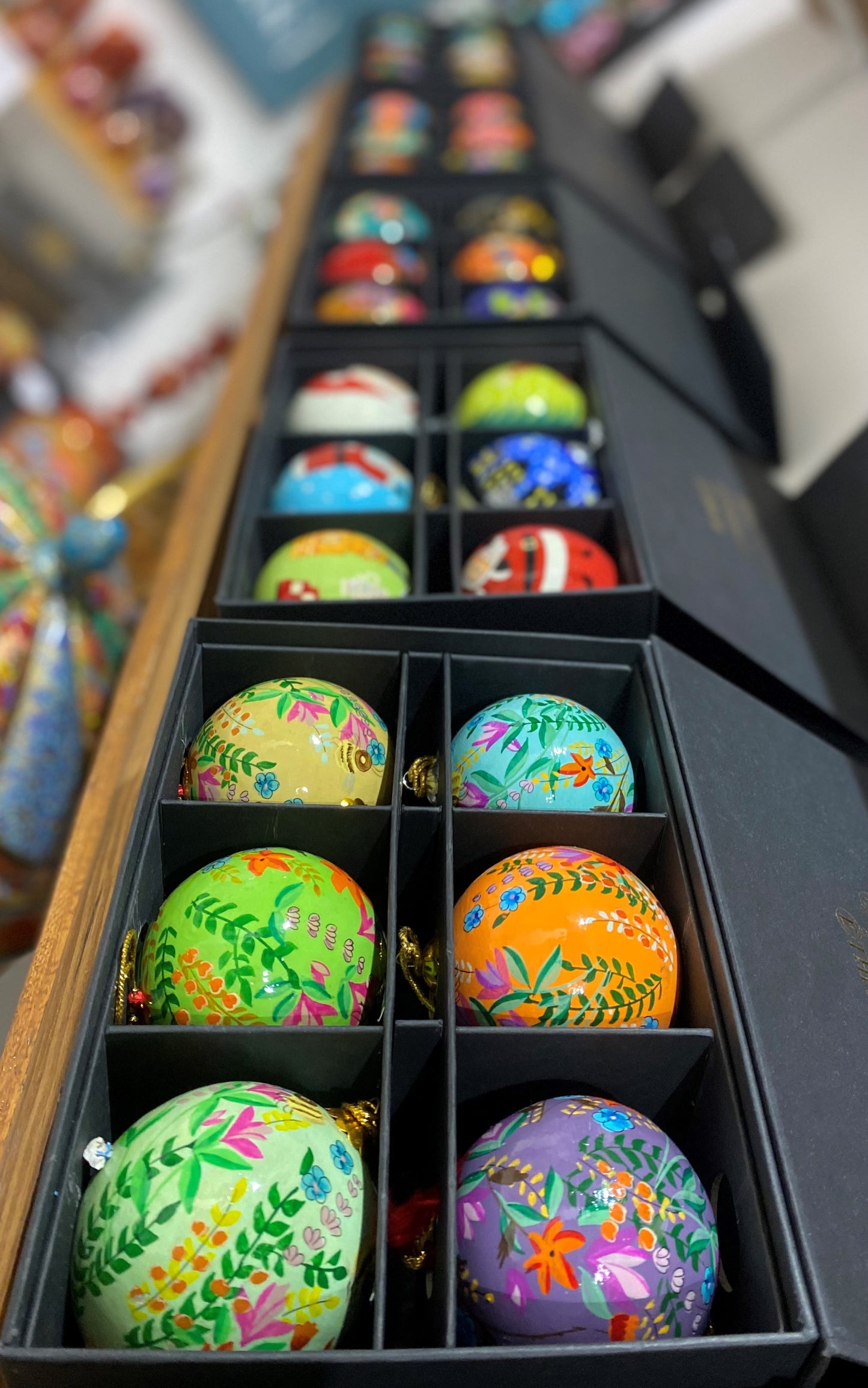 Luxury Box of 6 Handmade Baubles -Best Christmas Gifts