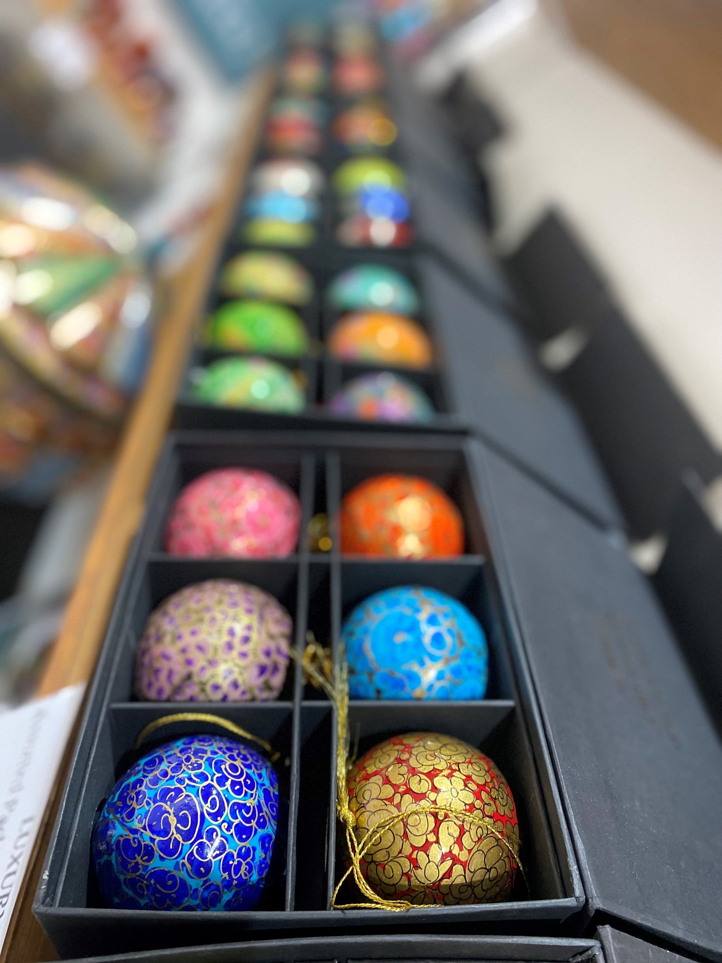 Luxury Box of 6 Handmade Baubles -Best Christmas Gifts