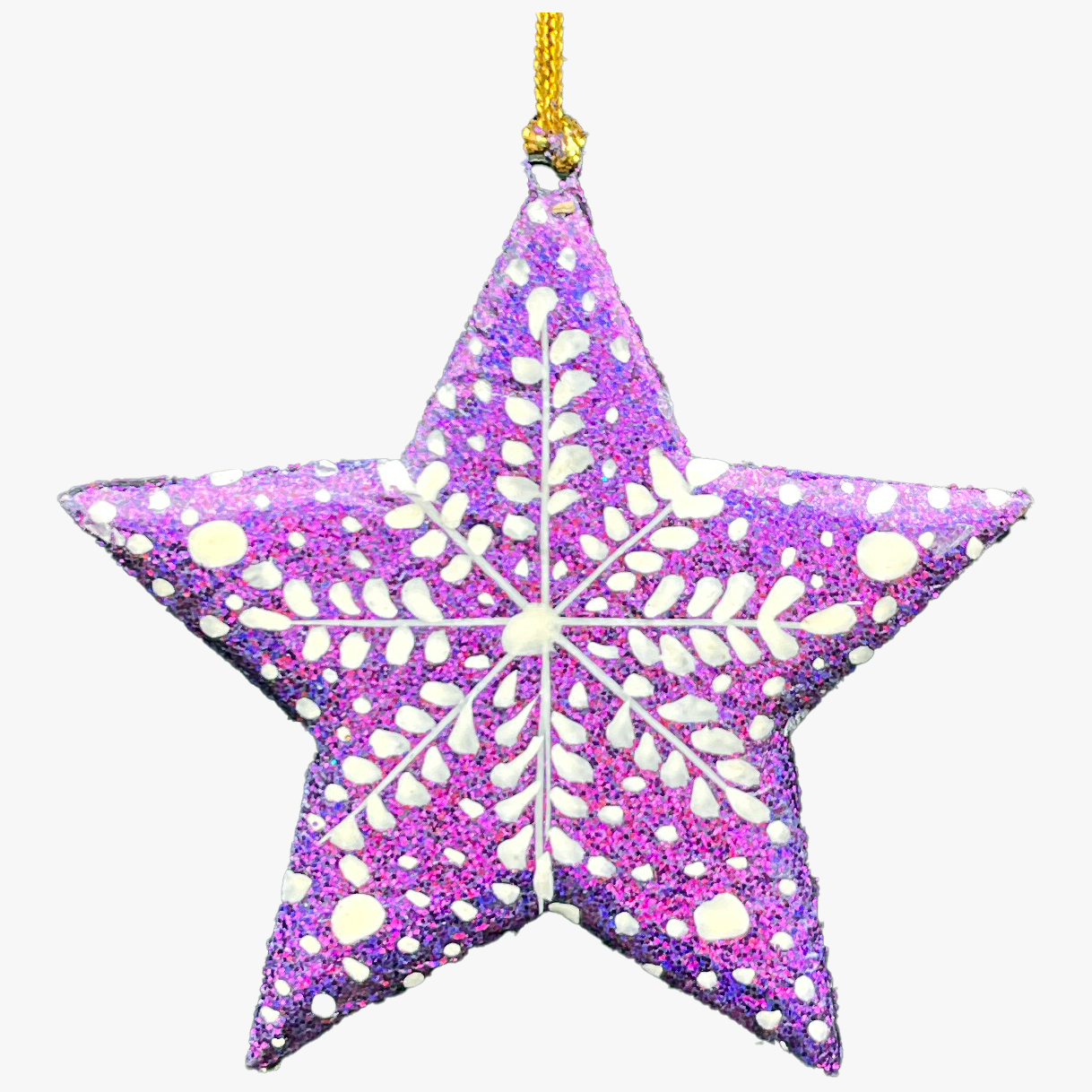 3-Inch 2D Stars Christmas Tree Decoration – Classic Holiday Ornament