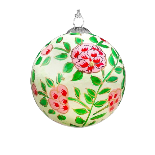 Winter Roses Christmas Bauble for Christmas tree decorations