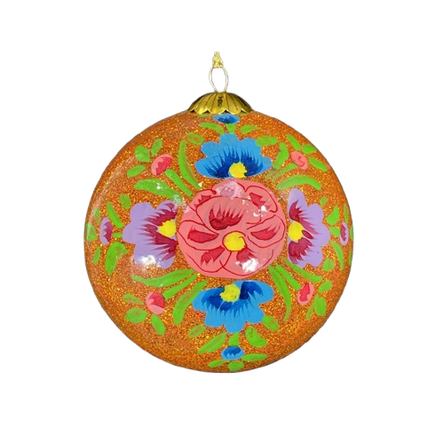 Alizeh Orange Christmas Bauble