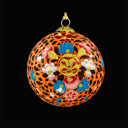 Tiger bloom christmas bauble