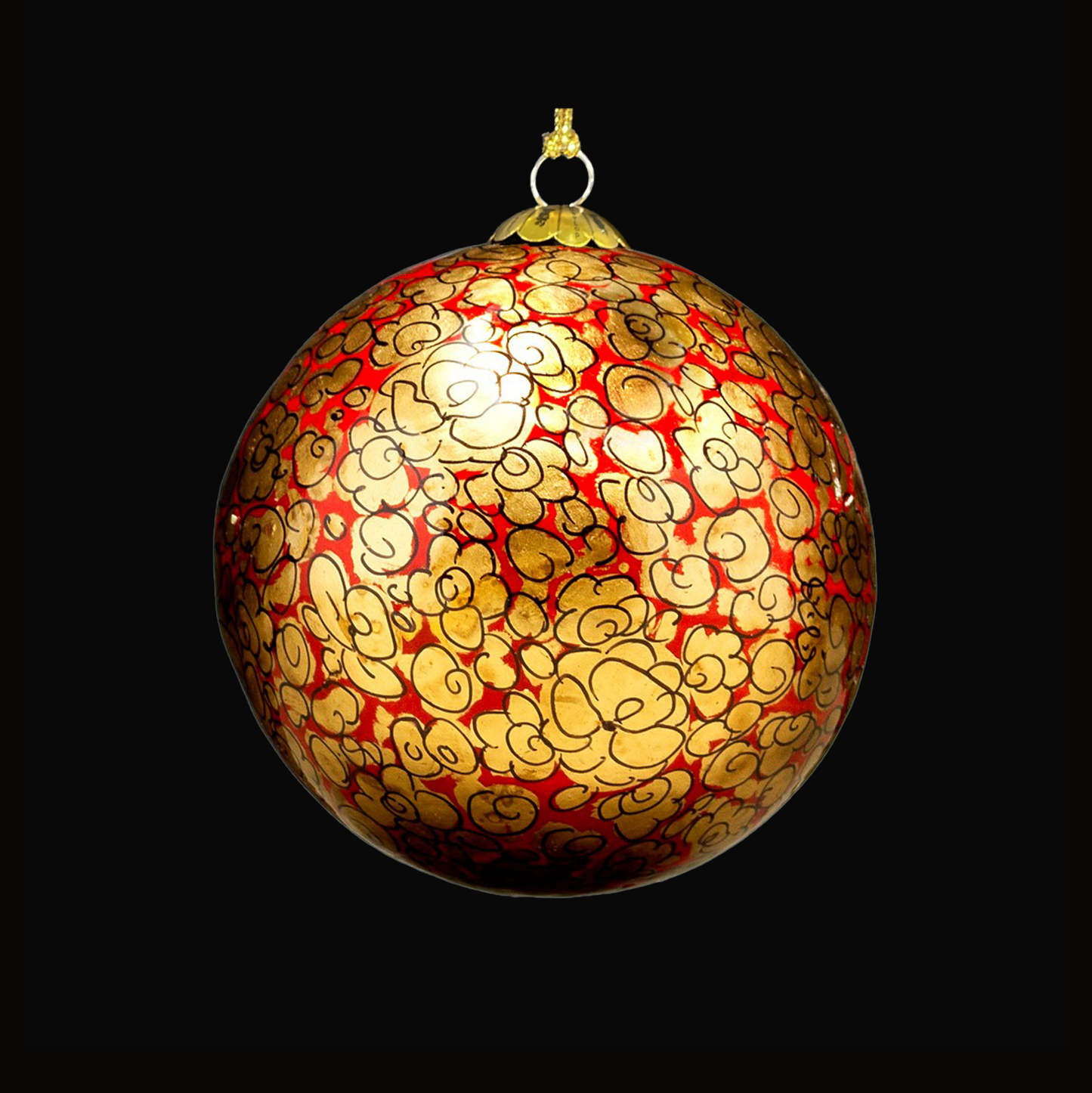 Enchanted Red Christmas Bauble for Christmas tree decorations