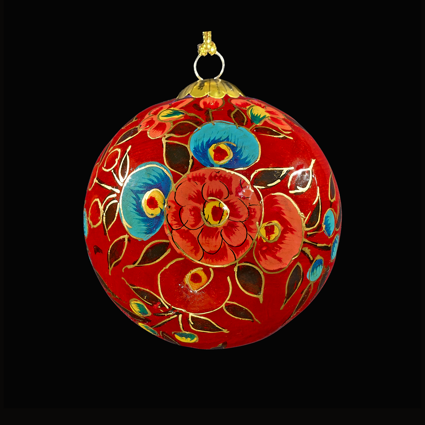 Red Blooms Christmas Baubles for christmas tree decoration