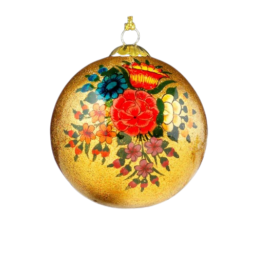 Gold Blooms Christmas decoration bauble