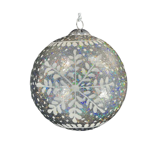Frozen Silver- Christmas Bauble for christmasntree decoration