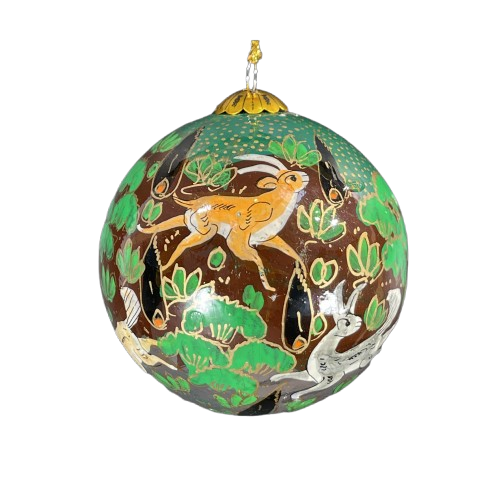 Forest Friends - Green Christmas Bauble