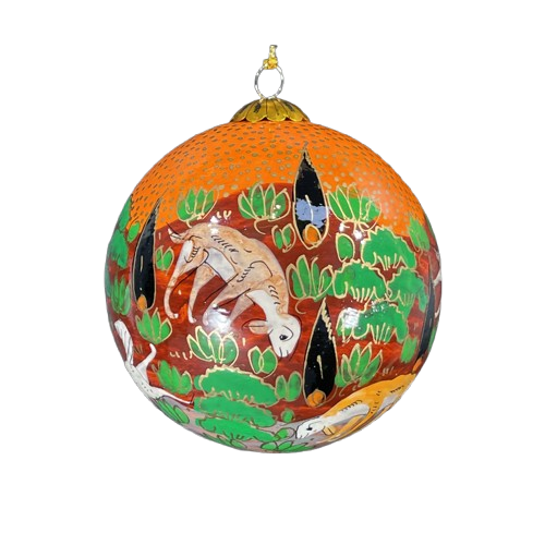 Forest Friends - Orange Christmas Bauble
