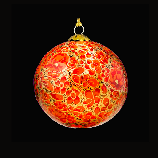 Enchanted Orange Christmas Bauble for Christmas tree decorations