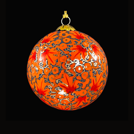OrangeChristmas Bauble for Christmas tree decorations