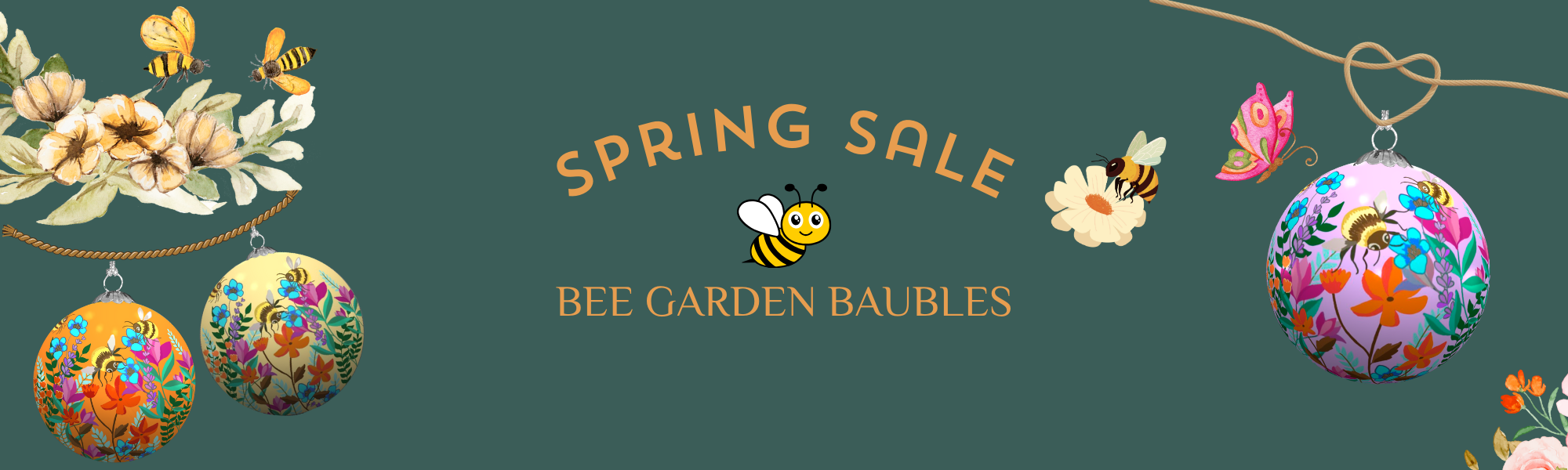Spring Bee Garden Decorations Baubles