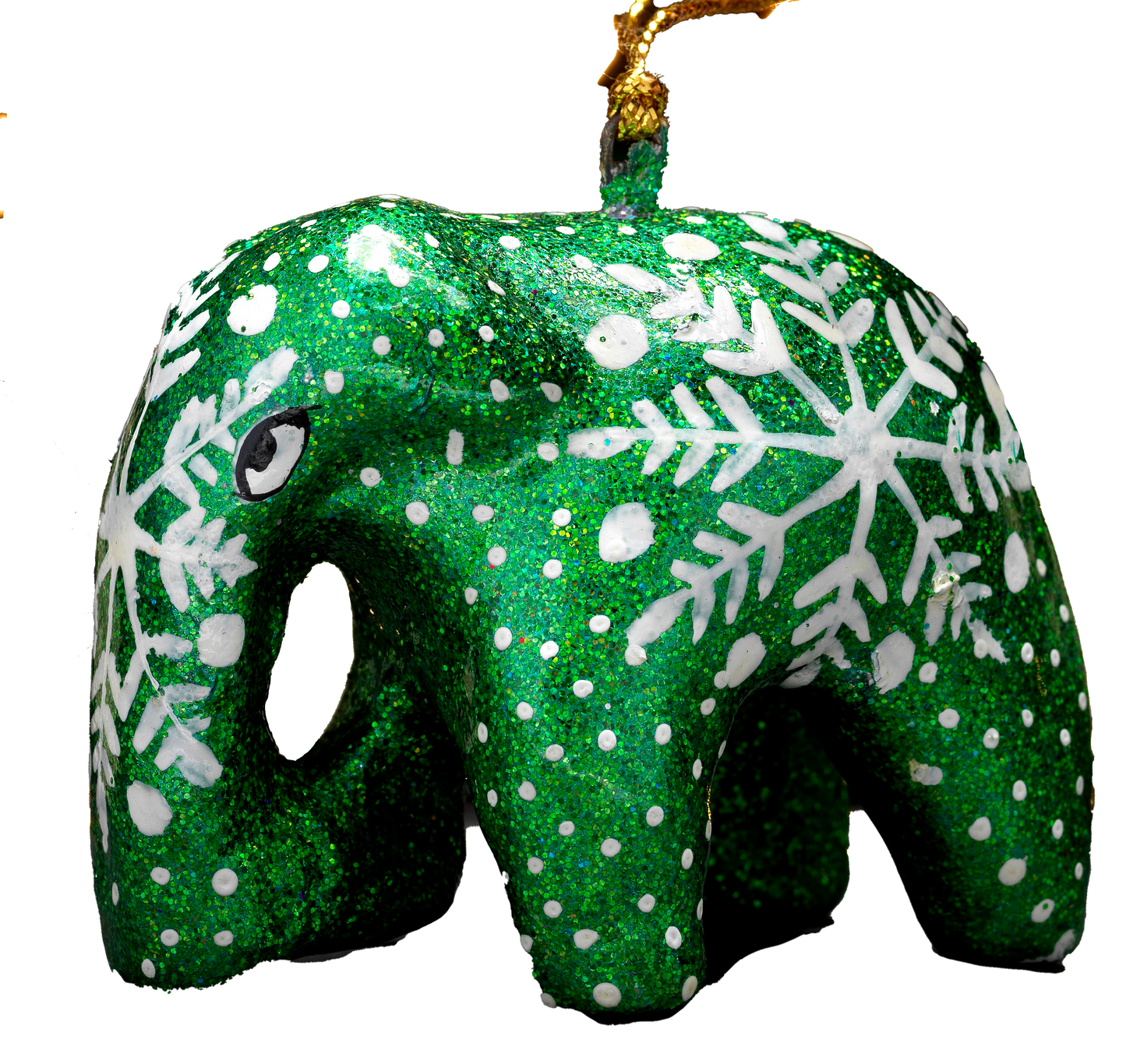 1-Inch Hanging Elephant Christmas Tree Decoration – Playful Holiday Ornament