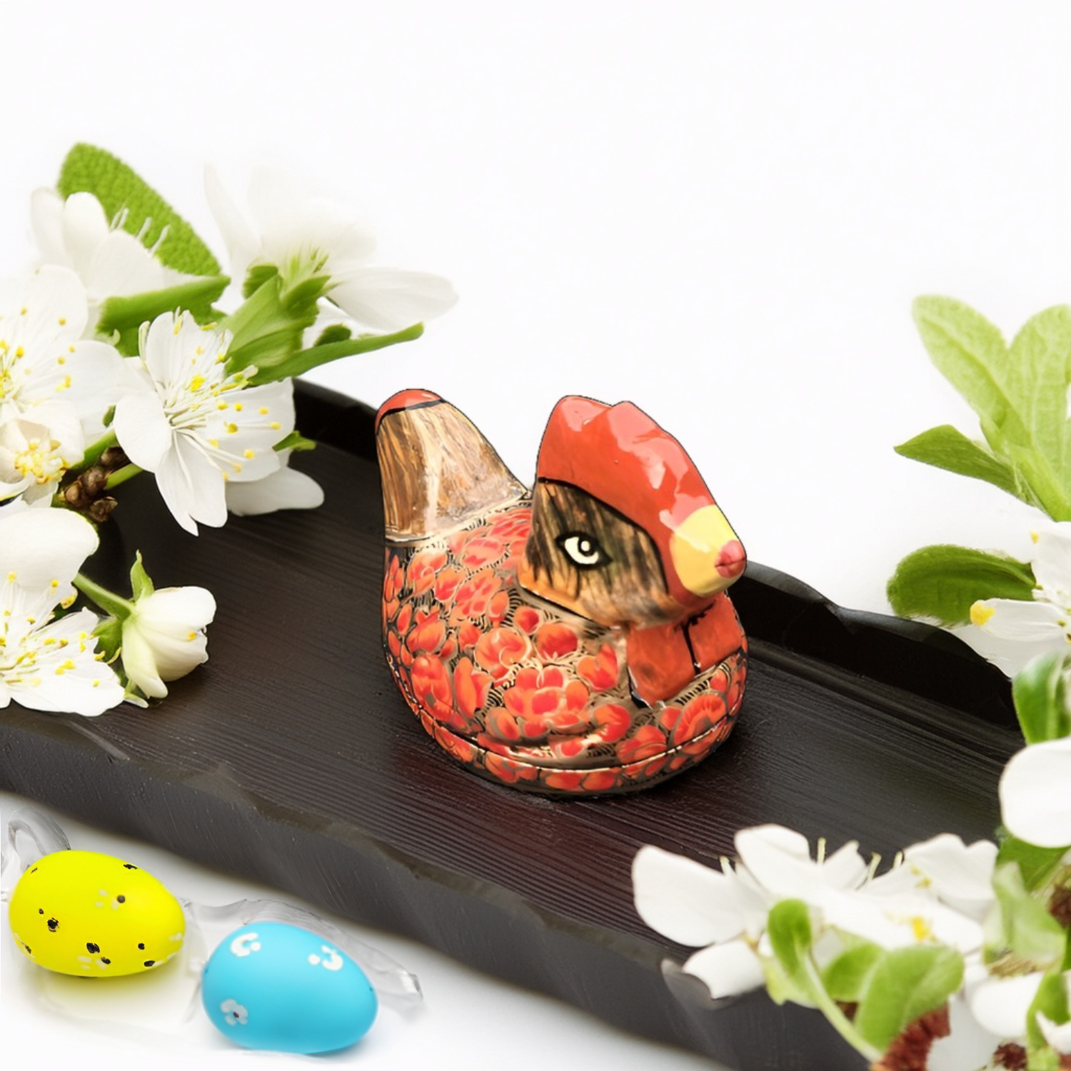 Handmade Hen Trinket Box – Easter & Home Décor
