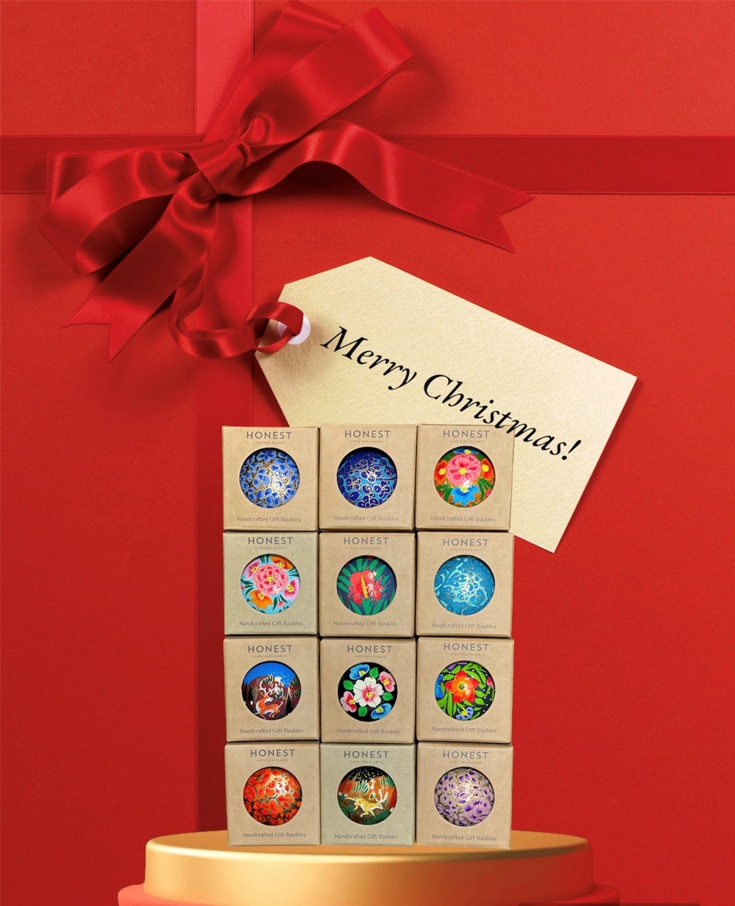 The Roasting Chestnuts - Set of 5 Baubles