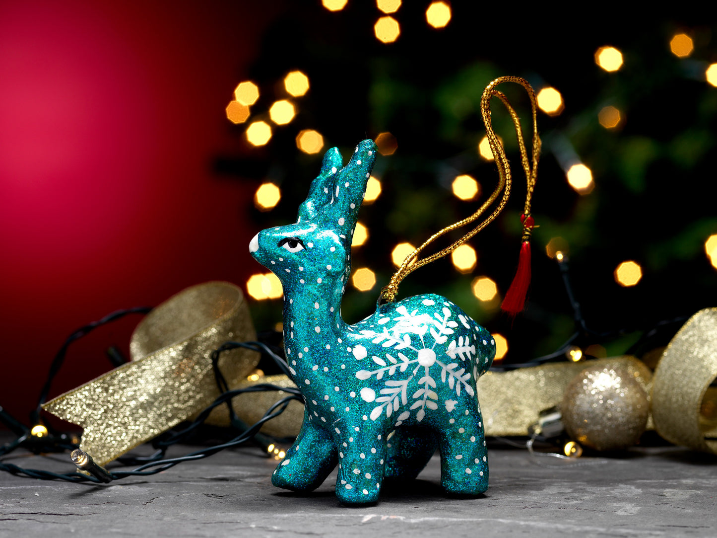 Hanging Reindeer 3D - Frozen xmas tree decorations