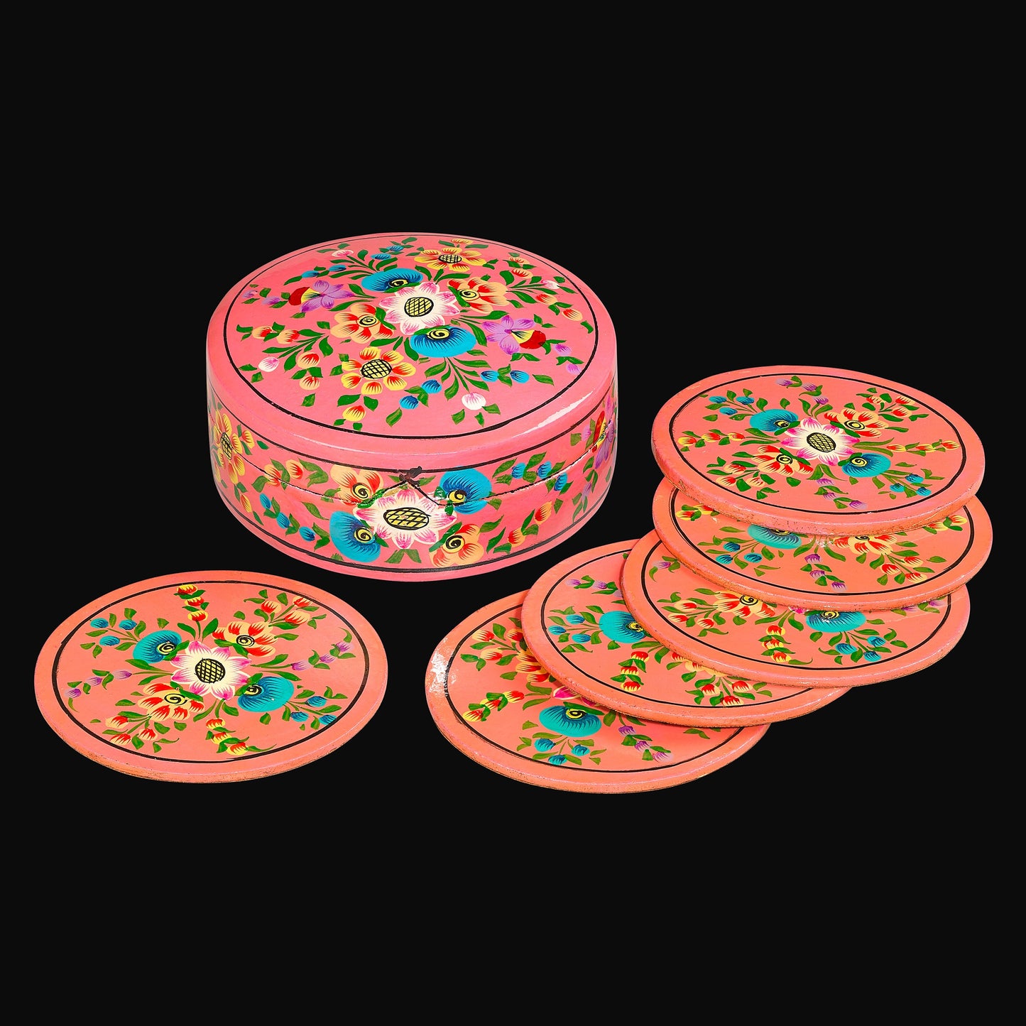 Assorted Round Coaster Set – A Fun Home Decor Accent