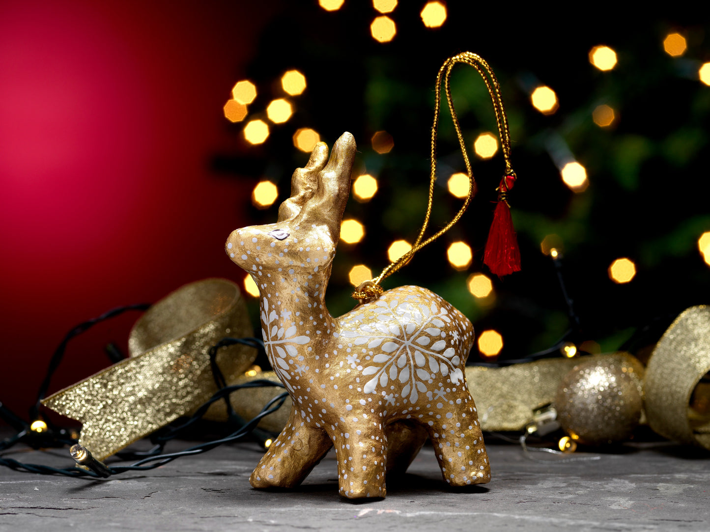 Hanging Reindeer 3D - Frozen xmas tree decorations