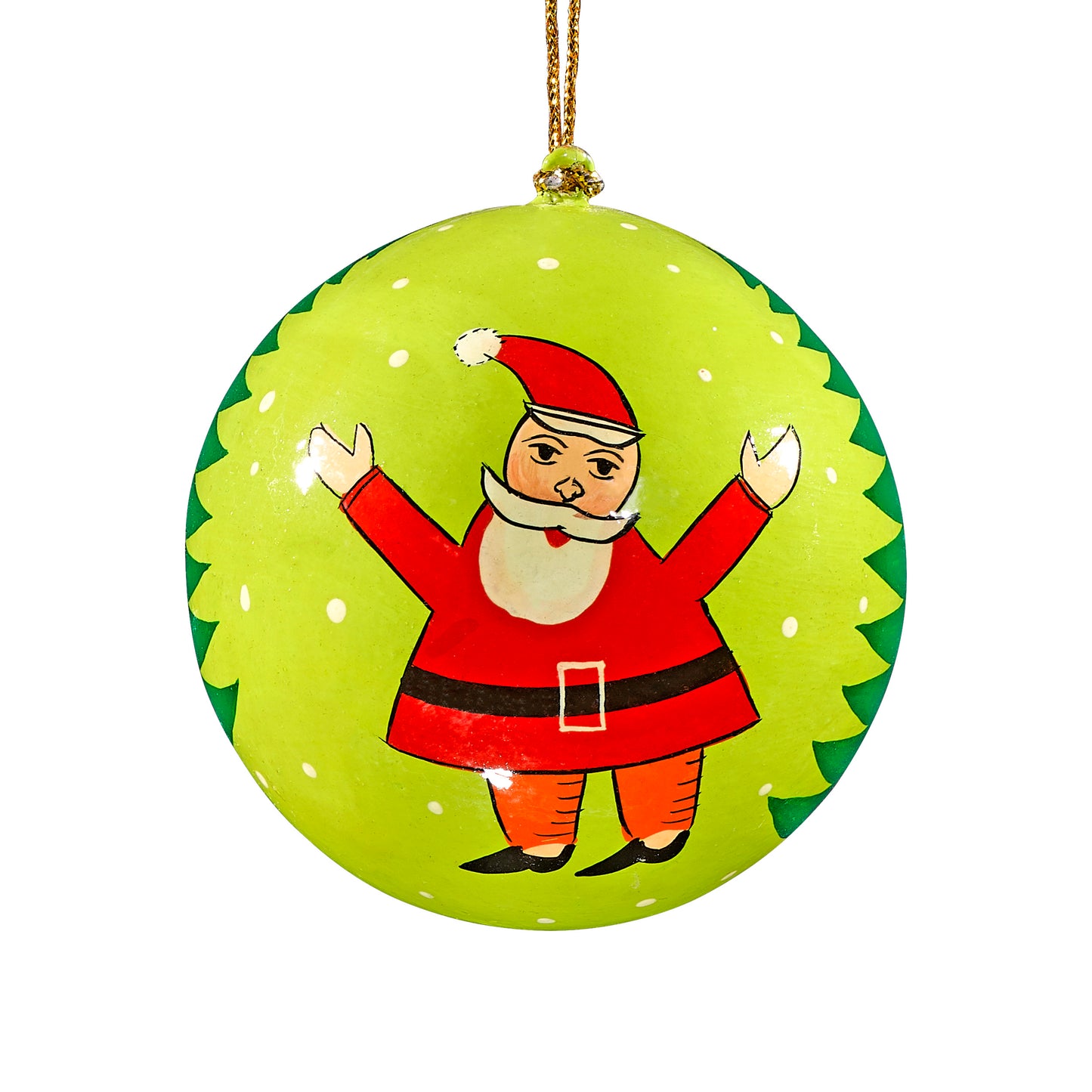 Santa Christmas Green