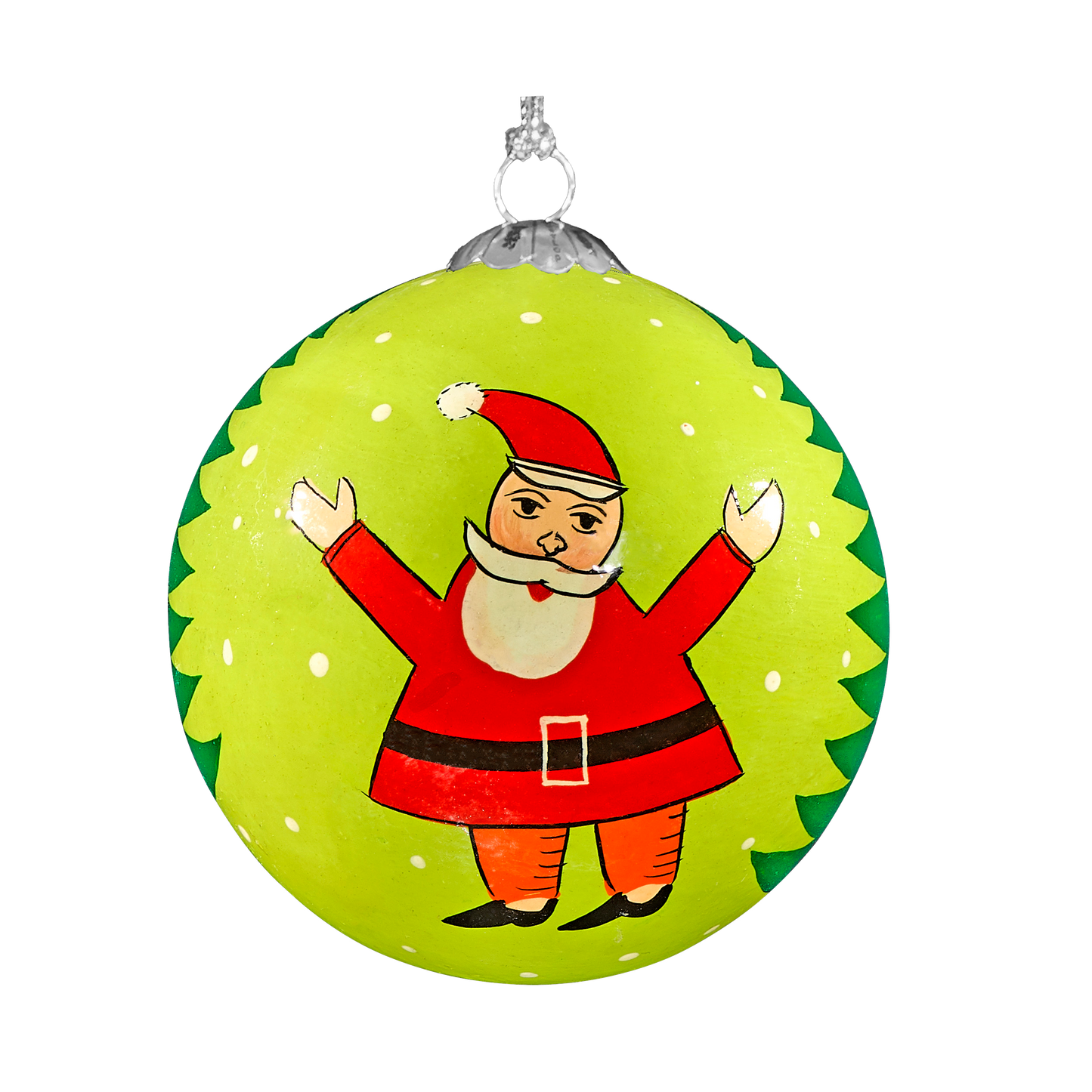 Santa Christmas Green