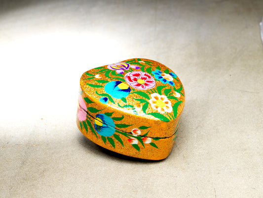 Glitter Heart Trinket Box - 3"