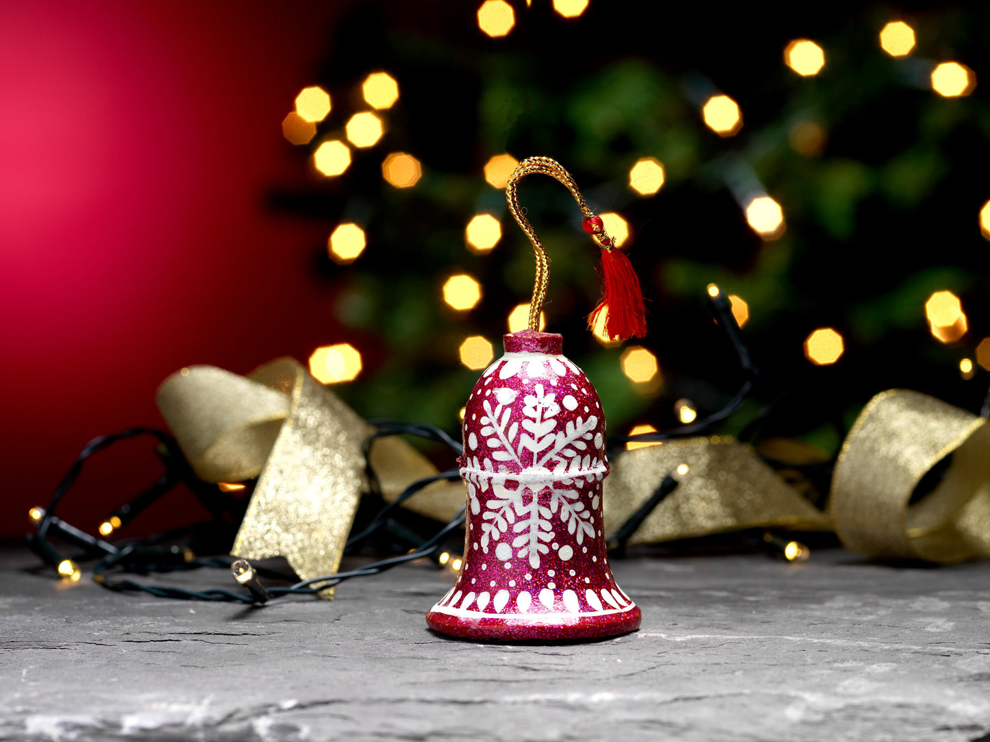 2-Inch Hanging Bells Christmas Tree Decoration – Classic Holiday Ornament