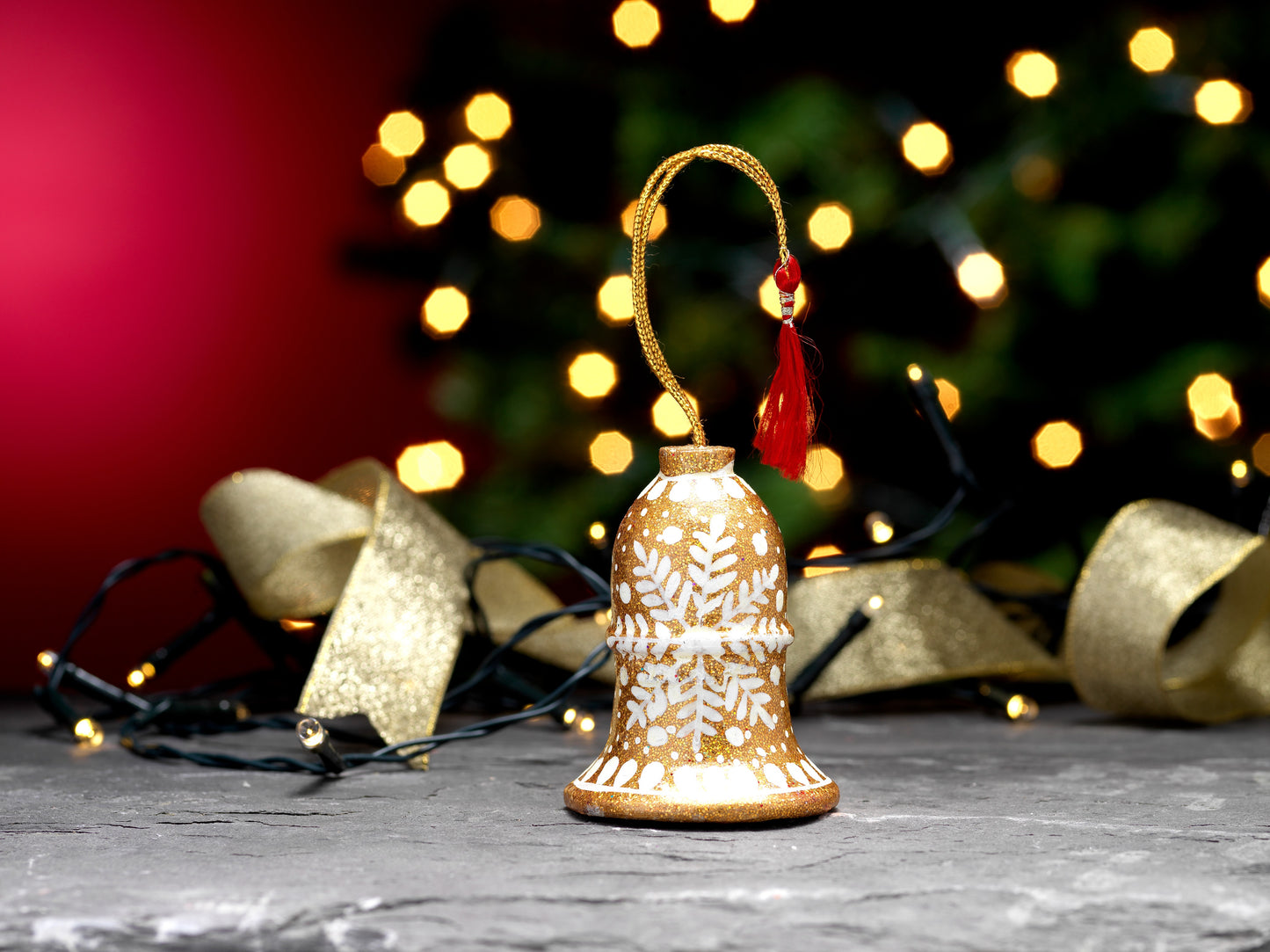 2-Inch Hanging Bells Christmas Tree Decoration – Classic Holiday Ornament