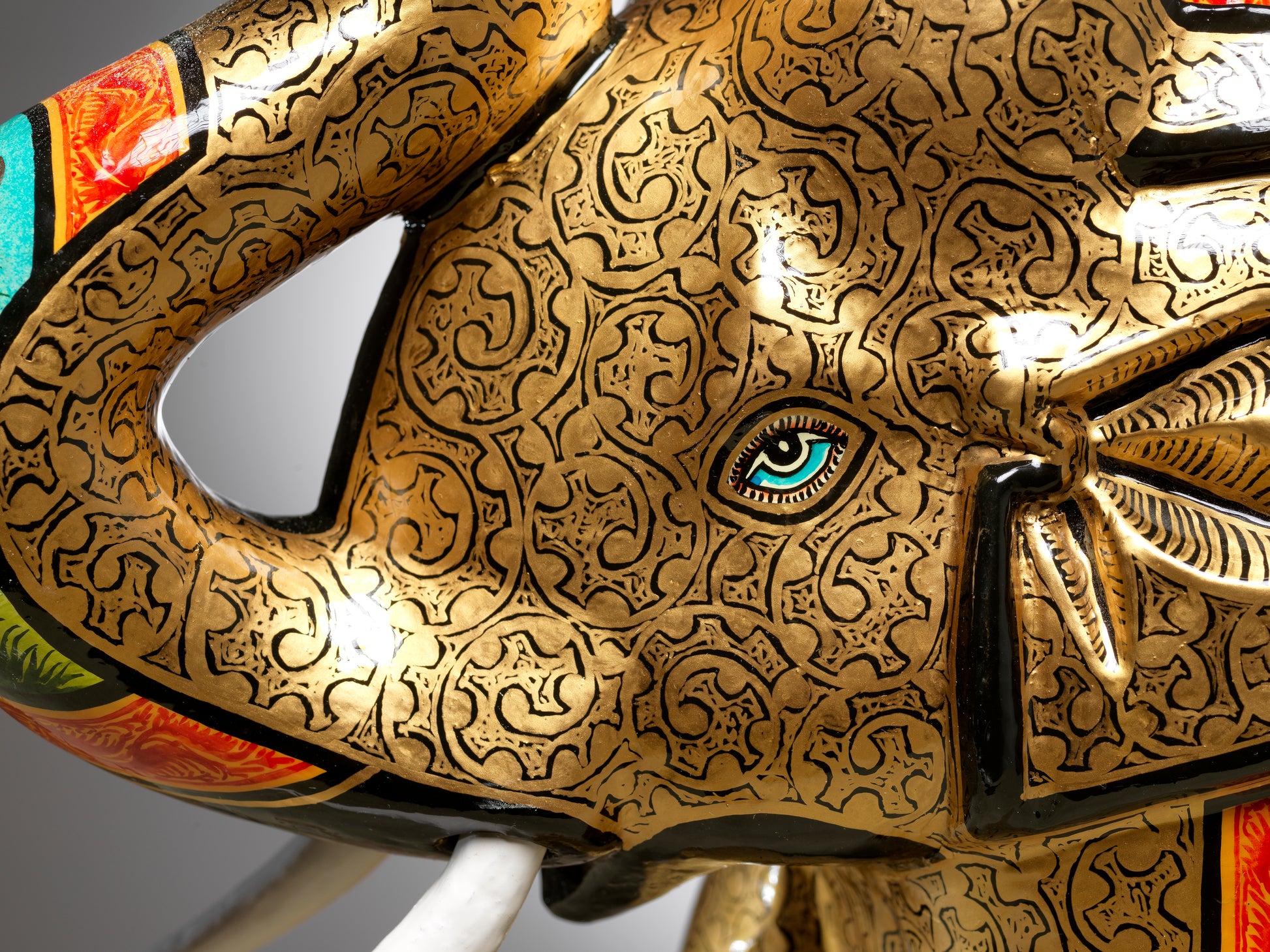 Royal Raja 12 " Handmade Elephant - Papier Mache Luxury home decor