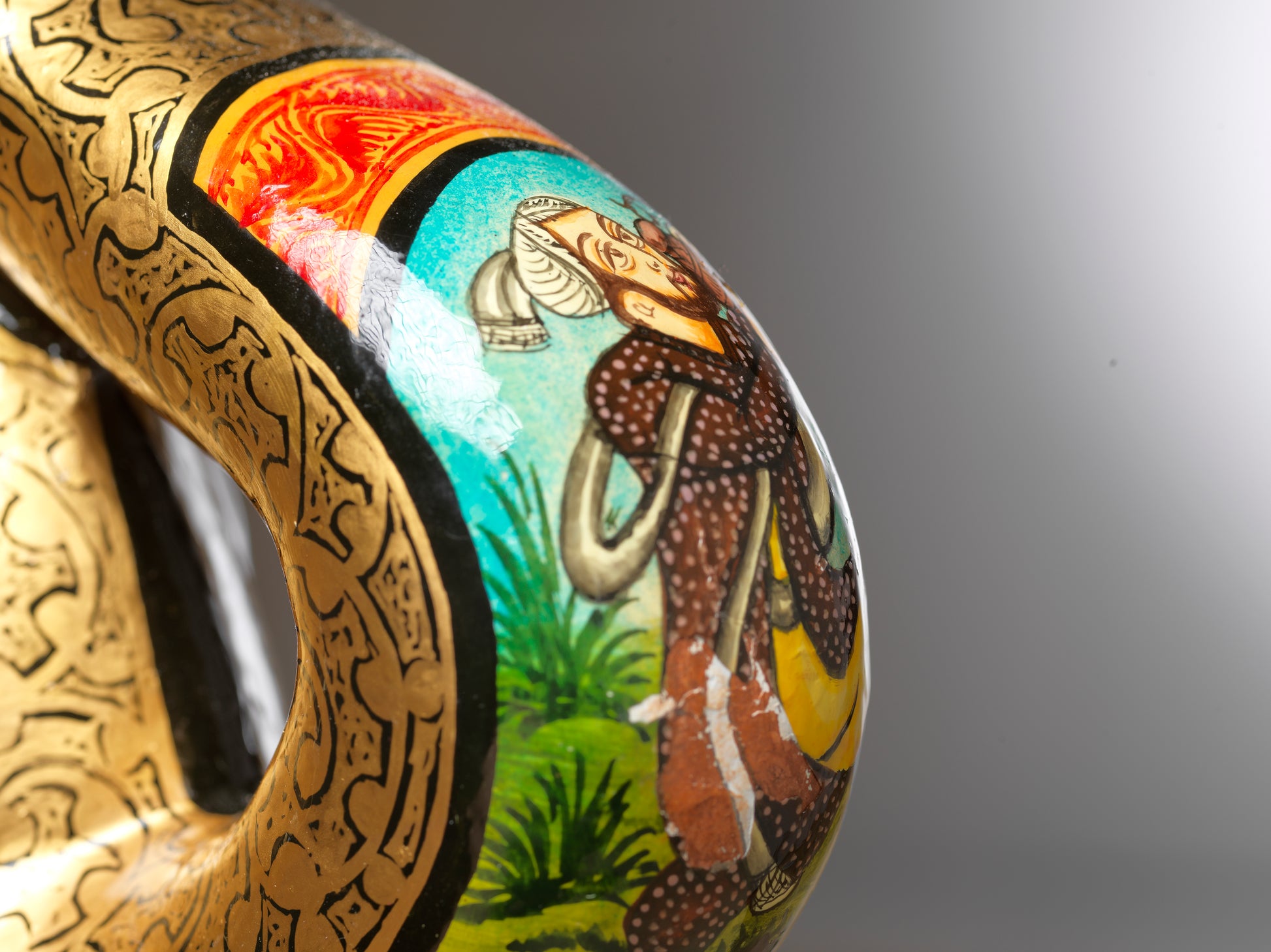 Royal Raja 12 " Handmade Elephant - Papier Mache Luxury home decor
