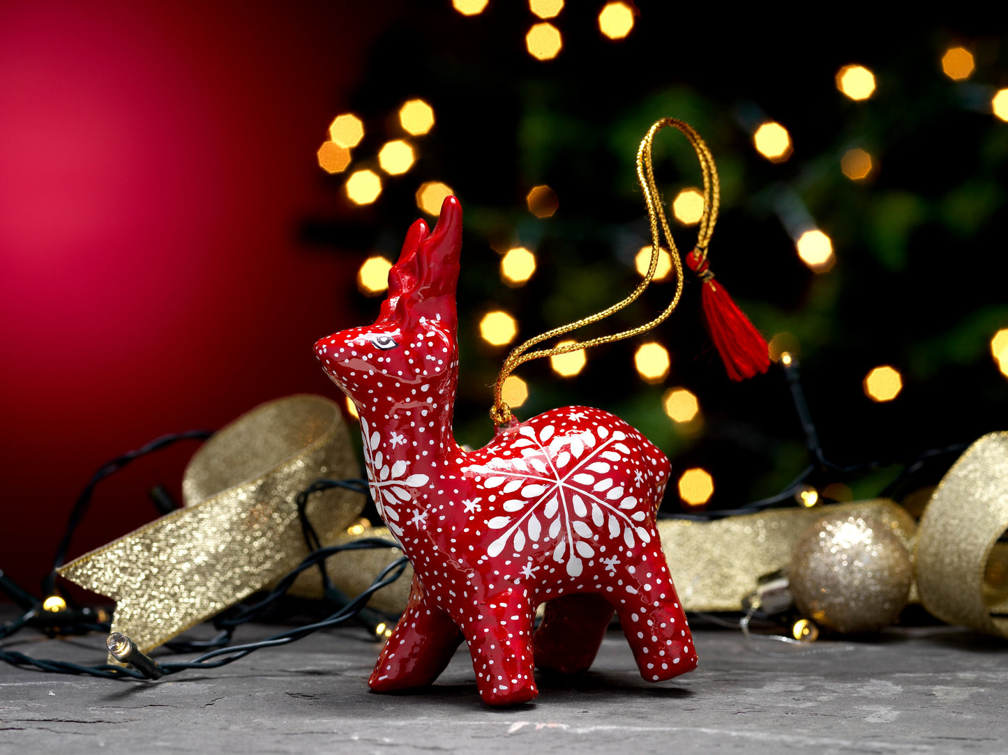 Hanging Reindeer 3D - Frozen xmas tree decorations