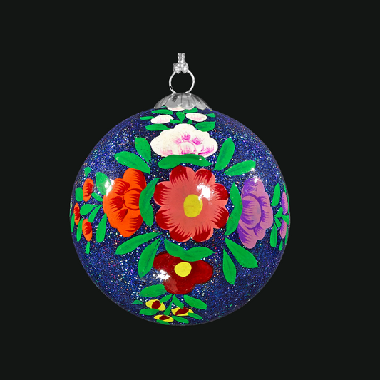 Alizeh blue handmade bauble for  Christmas tree decorations, seasonal decorations