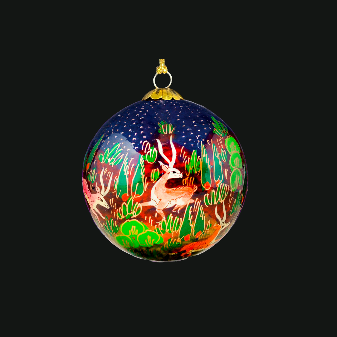 forest friends handmade bauble for Christmas tree decorations, Seasonal decor