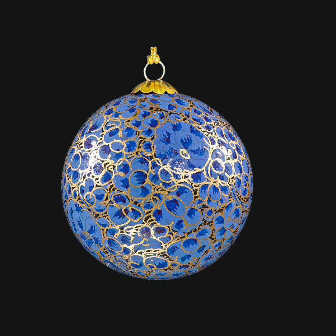 enchanted blue Christmas Bauble for Christmas tree decorations