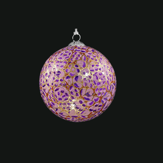 enchanted purple handmade bauble for Christmas tree decorations, Seasonal decor