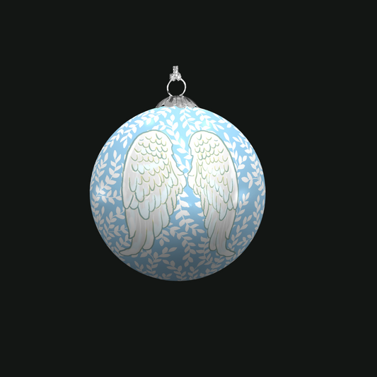 Blue Angel Wings bauble christmas bauble for christmas tree decorations