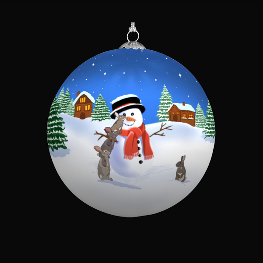 frosty Christmas Bauble for Christmas tree decorations