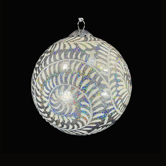 Silver Christmas Bauble for Christmas tree decorations