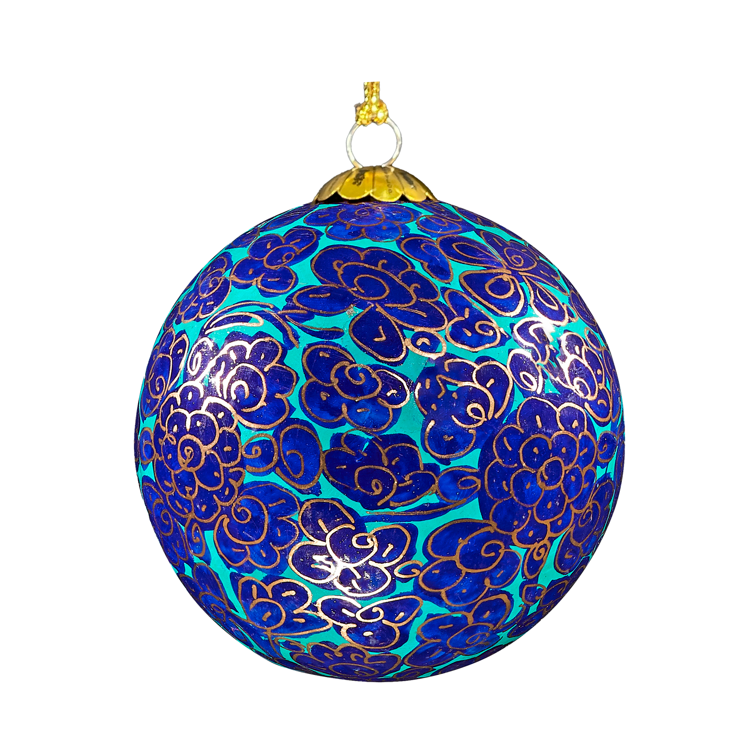 Enchanted Royal Blue Christmas Bauble for Christmas tree decorations