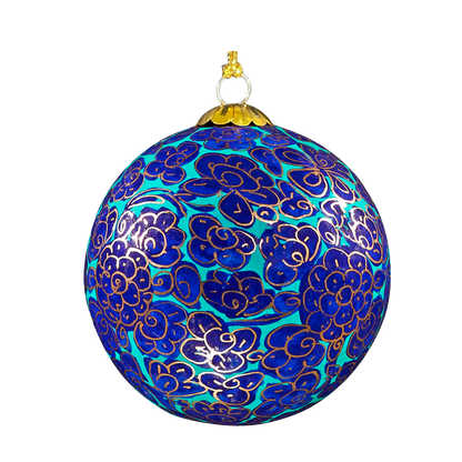 Enchanted Royal Blue Christmas Bauble for Christmas tree decorations