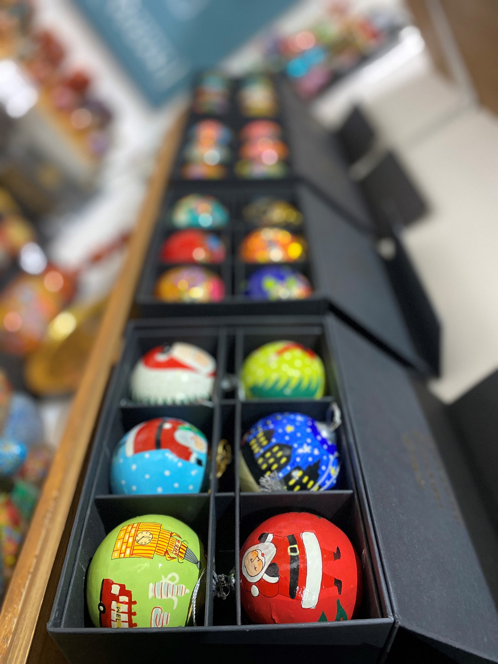 Luxury Box of 6 Handmade Baubles -Best Christmas Gifts