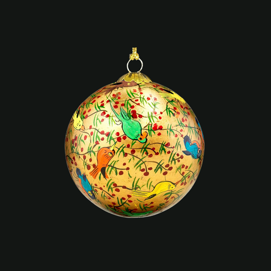 handmade birds of paradise for Christmas tree decorations