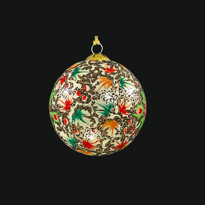 colorful leaves handmade bauble for christmas tree decorations