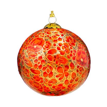 Enchanted Orange Christmas Bauble for Christmas tree decorations