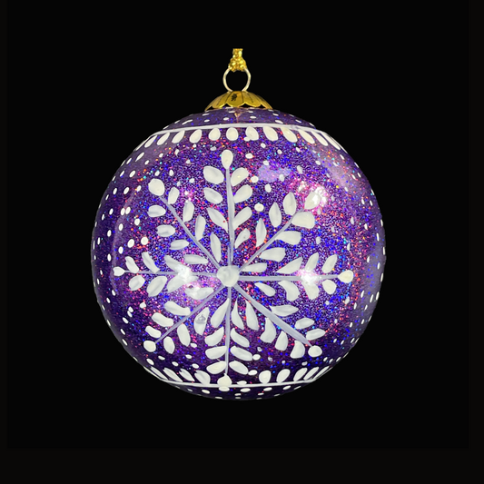 frozen purple bauble for Christmas Bauble for Christmas Tree Decorations
