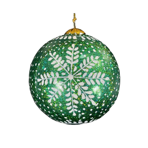 Frozen Green- christmas bauble or christmas tree decoration