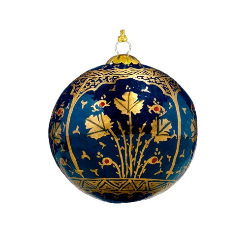 Navy Blue Christmas Baubles-Temple