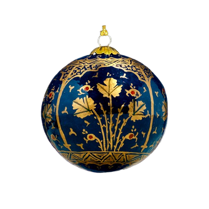 Navy Blue Christmas Baubles-Temple