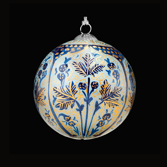 white Chinar temple Christmas Bauble for Christmas tree decorations