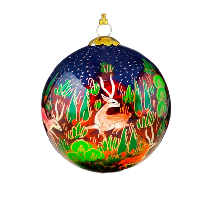 Forest Friends Blue Bauble